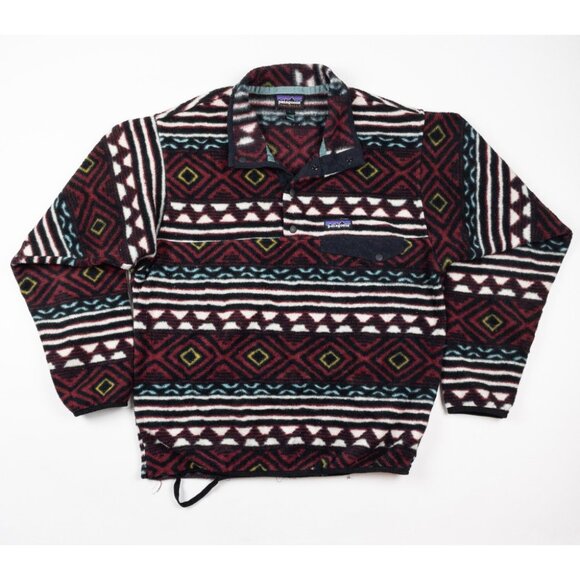 Patagonia Synchilla Snap-T Jacket Men's Small Aztec Tribal Pullover Fleece 25450 - Picture 2 of 15